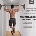 RHINOSPORT Pull Up Bar for Doorway - Upgraded Model P6 - 76-95 cm - RRP