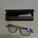 K.LAVER Photochromic Progressive Multifocus Reading Glasses Blue Light Blocking Multifocal Readers Spring Hinge Sunglasses