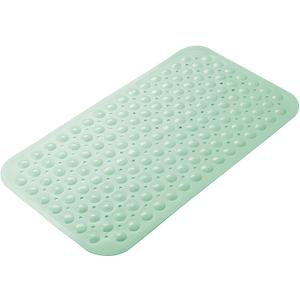 AmazerBath Bath Tub Mat, Medium Size 27.6 x 15 Inches Non-Slip Shower Mats with Suction Cups and Drain Holes, Bathroom Bathtub Mats Machine Washable (Mint Green)