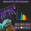 8.5" Aluminum UVB 10.0 LED Reptile Light Bar with Timer & Dimmer, Ultra-Slim Metal UVB/UVA Lamp for Terrariums  Even Light Output, Long Lifespan, Ideal for Bearded Dragons, Turtles & Lizards
