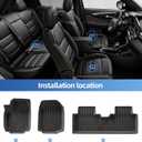 Floor Mats & Trunk Mat for Chevy Equinox/GMC Terrain 2025 2026 | Not Fit EV,2026 EquinoxAccessories,All Weather Floor Liner,1st & 2nd Row,Car Mats,Cargo Mat,Heavy Duty,Non-slip,TPE,Black