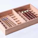 Woho Spanish Cedar Cigar Tray with Adjustable Divider & 6 Count Sheets, Cedar Cigar Tray for Large Cigar Humidor Cabinet/Tupperdor, Cedar Wood Tray for Cigar Storage/Organization/Aging (12"X7"X1.57")