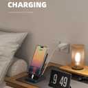 2 x Cell Phone Stand, Portable Phone Holder, Clear Phone Stand for Desk (Black)