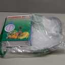 QWORK 110 lbs Large Display Spring Dial Weight Scale & Scale Scoop/Chain with Hanging Cradle, Steel Construction, for Shopping, Traveling, Kitchen, Silver