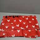 Horaldaily Valentine Flannel Blanket Throw, Mini Love Hearts Red Soft Fuzzy Plush Cozy Fleece Blankets for Couch Sofa Bed Lounging, Ideal Gifts for Kids Adults Wife Self, 50x60