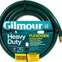 Gilmour 843251-1001 Flexogen Heavy Duty Watering Garden Hose 3/4in x 25 Feet, Green