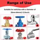 Smseace 1Pack Gate Valve Lockout Device with Coded Lock Suited for 1to2-1/2 gate Valve Handles Gate Valve Lockout Water Spigot Lock for Outdoor Faucet Water Spigot Faucet Devices