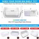 [2 PACK] UPGRADED DA97-06419C Refrigerator Door Bin Shelf Right Compatible with Samsung Refrigerator Door Shelf Parts DA63-04314 DA63-04316 AP4567198 RFG293HARS RFG297HDRS RFG298HDRS Door Shelf