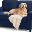 SUBRTEX 5 Pieces Stretch Sofa Slipcover Sets Couch Cover Sets Backrest Cushion Covers Furniture Protector Collection Set for Oversize Sofa Loveseat Chair Slip Covers(Medium, Navy)