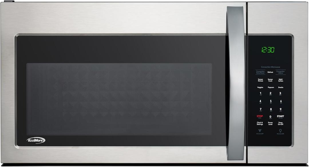 KoolMore 30-inch 1.5 cu. ft. Over-the-Range Convection Microwave Oven,900 Watts and 300 CFM in Stainless-Steel, UL Listed