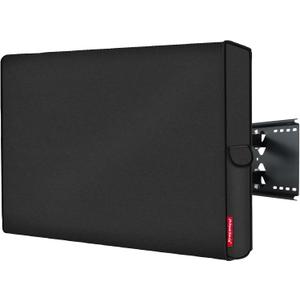 Porch Shield 40-43 inches Outdoor TV Cover Universal Weatherproof Protector for LCD, LED, Plasma Flat TV Screen, Compatible with Wall Mounts and Stands (Black)