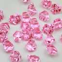 WELMATCH Pink Acrylic Ice Rock Crystals Treasure Gems for Table Scatters, Vase Fillers, Wedding, Banquet, Party, Event, Birthday Decoration(Pink, 150)