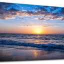 hyidecorart Wall Art Moon Sea blue Ocean Landscape Paintings Bedroom Canvas Art Print wall art for living room Paintings for Wall Decor and Home Decor (20 x 40inch x 1pcs)