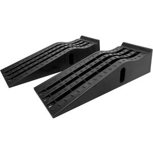 HOXWELL Portable Car Ramps for Oil Changes High Lift, Heavy Duty Plastic Low Profile Car Ramps for Jack Support, Vehicle Ramps for Garage, 35.63''x12''x8.07'', GVW 13000 LBS, 2 Packs
