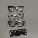 KoKoBin 3 Pack Oprah Style Reading Glasses for Women Blue Light Blocking, Cute Oversized Square Computer Readers Spring Hinge, +2.00