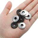 2 x PATIKIL 1/4" x3/4" EPDM Bonded Sealing Washers, 200 Pieces Galvanized Neoprene Rubber Backed Screw Gasket for Industrial Home Machinery Ships Roof (#14x1/4)