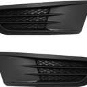 2011-2014 for Jetta Fog Light Cover Set Driver & Passenger Side Left/Right Side Black - 5C68536659B9 VW1038119, 5C6853666H9B9 VW1039119