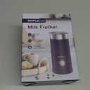 SIMPLETASTE Milk Frother, 4-in-1 Electric Milk Steamer, Automatic Warm and Cold Foam Maker and Milk Warmer for Latte, Cappuccinos, Macchiato (Blue)