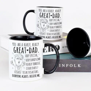 LOZACHE Funny Gifts - Coffee Mug - You Are A Really Really Great Mom, Dad
