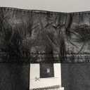 SweatyRocks Women's Vintage PU Leather Shorts Low Rise Club Party Shorts Streetwear (Black)