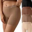 SHARICCA Womens Boxer Briefs Seamless Boy Shorts Underwear Anti Chafing Boyshorts Panties Soft Ribbed Ladies Boxers Pack