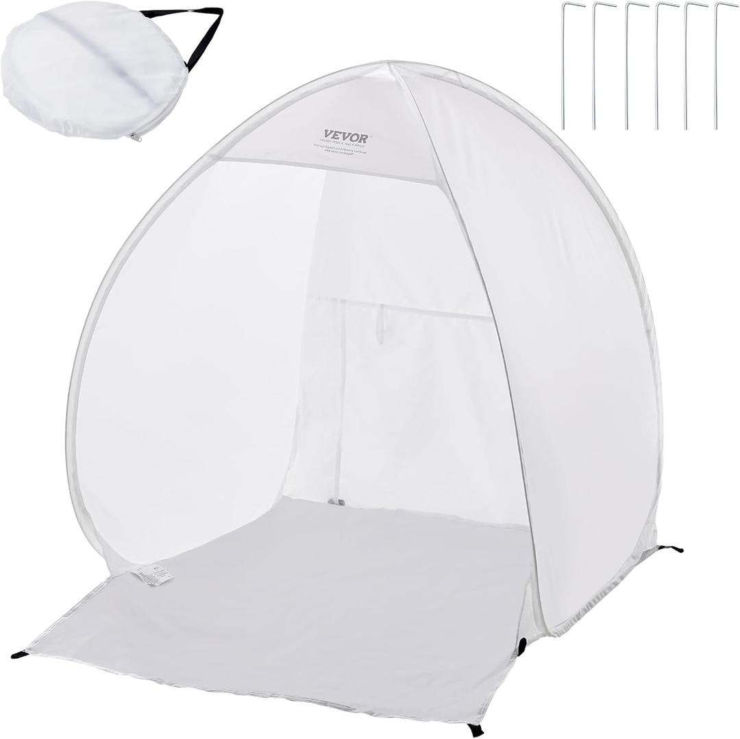 VEVOR Paint Booth Tent, 40 x 35 x 40 in Pop-Up Portable Spray Paint Tent with Built-in Floor, Exhaust Window and Storage Bag, Foldable Paint Booth for Furniture, DIY Hobby Tool Painting Station