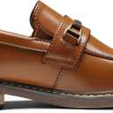 Bruno Marc Boys Dress Slip-on Penny Loafer Size 2 (Brown)