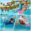 Gintenco Swim Fins, Kids Swim Training Fins for Lap Swimming, Travel Size Flippers with Mesh Bag, Silicone Swimming Fins for Kids Teens Adults Women Men, XXS(Jr 11-12.5)