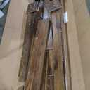 Tribesigns 63-Inch Long Console Table, MDF Wood Grain Rectangular Sofa Table Behind The Couch, Farmhouse Entryway Table for Entrance, Hallway, Living Room (Rustic Brown)