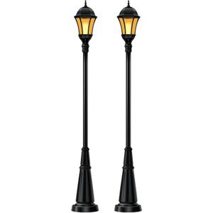 2 Pcs Lamp Posts Decorations Cardboard Cutout 6ft Lamppost Decoration Outdoor Cutouts Christmas Xmas Party