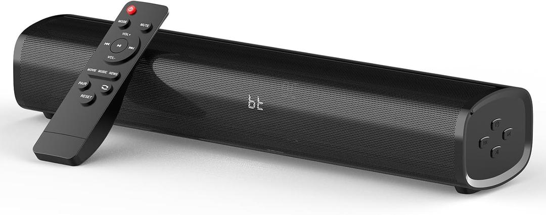 HDMI Sound Bar Smart TV, Home Theater Surround Sound Bars, TV Speakers Sounds Bar Bluetooth HDMI AUX OPT COAX USB Home Audio Surrounds Sounds System For PC Projector Game Movie/Music/News, Black