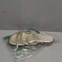 LACUONE Strappy Flat Sandals For Women Slip On Square Open Toe Slides Sandals. Size 40