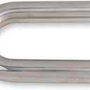 2.5 Inch 180 Degree DIY Custom Mandrel Exhaust Pipe Tube Pipe, T304 Stainless Steel, Universal Fit, 22.82 Inch End to End Length, 2.5'' OD Mandrel Bend Pipe