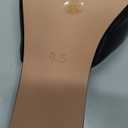 MIRAAZZURRA Heel Mules for Woman Square Open Toe Chunky Block Heel Slip on Heeled Sandals Casual Comfort Party Shoes (8.5, Black)