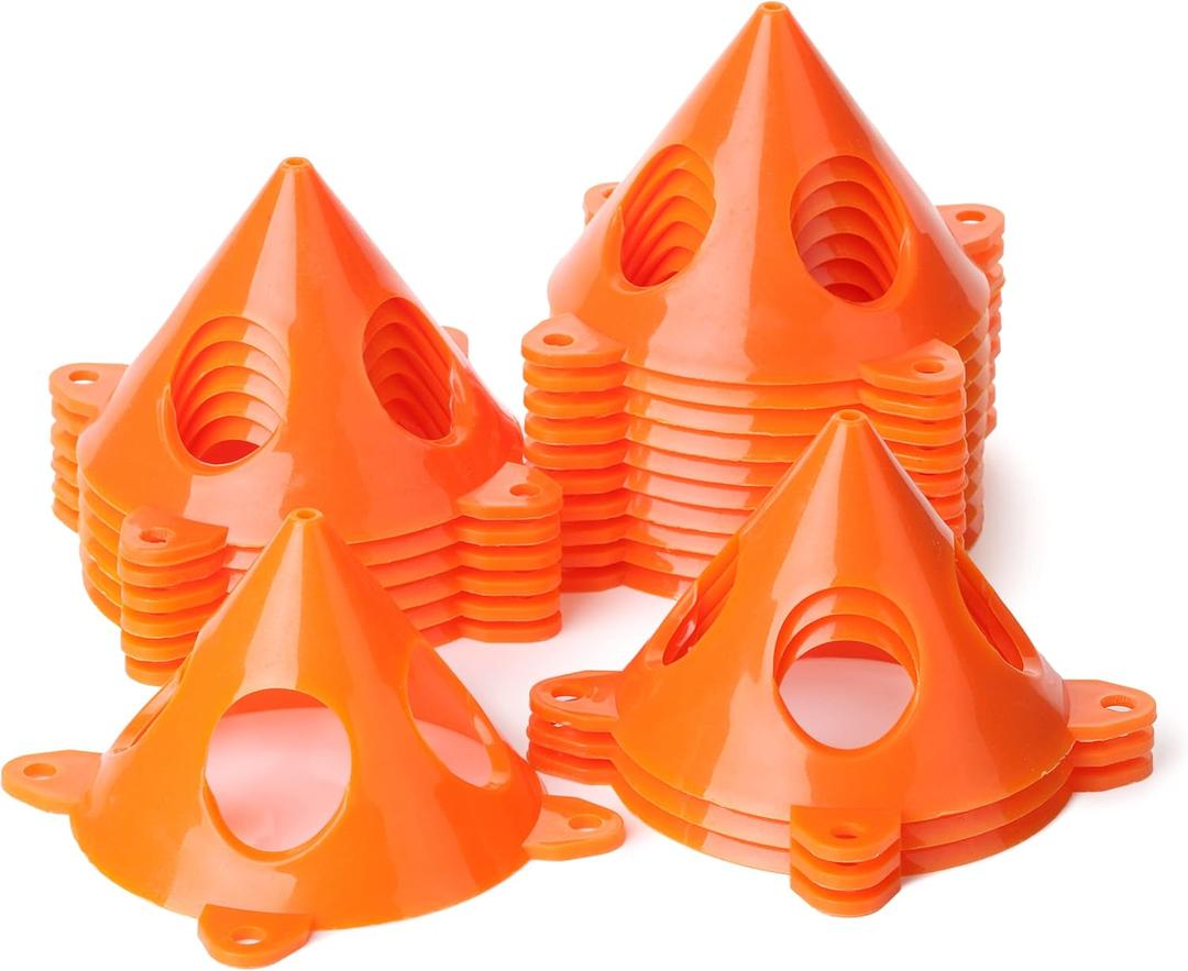 Mr. Pen- Painters Pyramid Stands, 20 Pack, Canvas Holder Stand, 20 Pack Pyramids for Paint Pouring (Orange)
