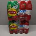 2 x Lipton Zero Sugar Iced Tea, Green Tea Mixed Berry, 16.9 fl oz Bottles, (12 Pack), 100% DV Vitamin C (EXP 05/11/26)