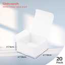 2 x UnicoPak 20 Pack 4x4x2 White Small Gift Boxes - Food Grade Cardboard Treat Boxes for Candy, Fudge, Cookies - Small Square Boxes for Ornaments, Jewelry Trinkets, Party Favors, Small Business Packaging