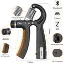 DEPGI Smart Grip Strength Trainer with App, Digital Hand Gripper with 10-130LB Resistance for Muscle Building & Injury Recovery, 2 Pack