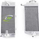 Full Aluminum Radiator Compatible with 2005 06 07 2008 Hon da CRF450 R CR F450R 05-08 Right+Left 2pcs