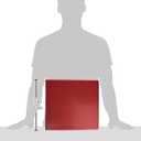 Samsill 4 Inch 3 Ring Binder, Economy Round Ring, Clear View Cover, 675 Sheet Capacity - for Schooo, Home, Office -Red