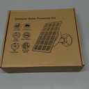 VUEBEE 10W Solar Panel with 10400mAh Battery for Security & Trail Cameras, 5V/12V Adjustable Output, USB-C & DC Plugs, IP66 Waterproof, 360° Mount, 9.8ft Cable