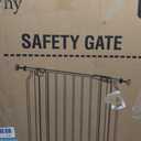 Baby Gate No Drilling, 29"-40" Auto Close Dog Gate Indoor for Doorways & Stairs, Pressure Mounted Adjustable Pet Gate, Easy Walk Through Child Gate for Children & Pets Stroller Friendly, White