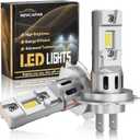 H7 LED Blubs 30000LM Super Bright, High and Low Beam, 6500K Cool White, 150W with Cooling Fan, No Adapter Required, 1:1 Mini Size, Plug and Play, H7 led Fog Light Bulbs, Pack of 2