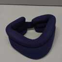 VELPEAU Neck Brace for Neck Pain and Support - Soft Cervical Collar for Sleeping in Bed, Snoozing, Sleeping Upright, Anti-Snoring, Sleep Apnea for Women & Men (Blue, Comfort Version, Medium: 11.5-14"/3)