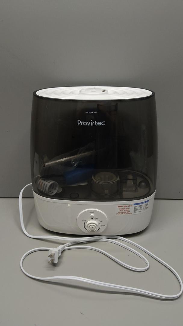 Provirtec 6.5L Stay Clean Tank Humidifier for Large Room, Low Maintenance, Top Fill Design, Ultra Quiet 65H Runtime, Cool Mist Ultrasonic for Bedroom, Home, Plants HC12