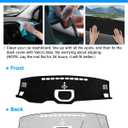 Autorder Dashboard Cover Mat for 2014-2021 Toyota Tundra Accessories Dash Cover Flannel Dash Mat Sunshade Glare UV Rays Protector