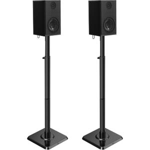 Mounting Dream Speaker Stands Height Adjustable for Satellite & Small Bookshelf Speakers, Set of 2 Floor Stand Mount for Bose Polk JBL Sony Yamaha and Others - 11LBS Capacity MD5402
