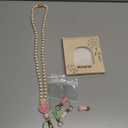 Teacher Lanyard with ID Holder, Fashion Wood Beaded Super Lanyard