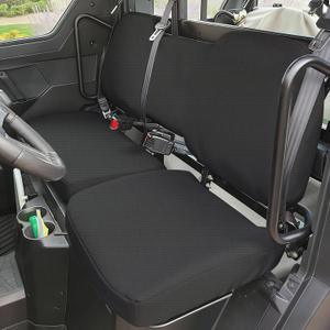 Oxford UTV Seat Covers for Polaris Ranger 1000 2020-2025 for Polaris Ranger XP 1000 2017-2021 Front Row 60/40 Split Bench with High Back Rest Design, Heavy Duty Protective Cover Set - Black