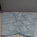 decorUhome Summer Throw Pillow Covers 18x18 Inch Set of 2, Soft Plush Faux Fur Wool Aqua Accent Couch Pillow Covers for Modern Farmhouse Bed Sofa Living Room